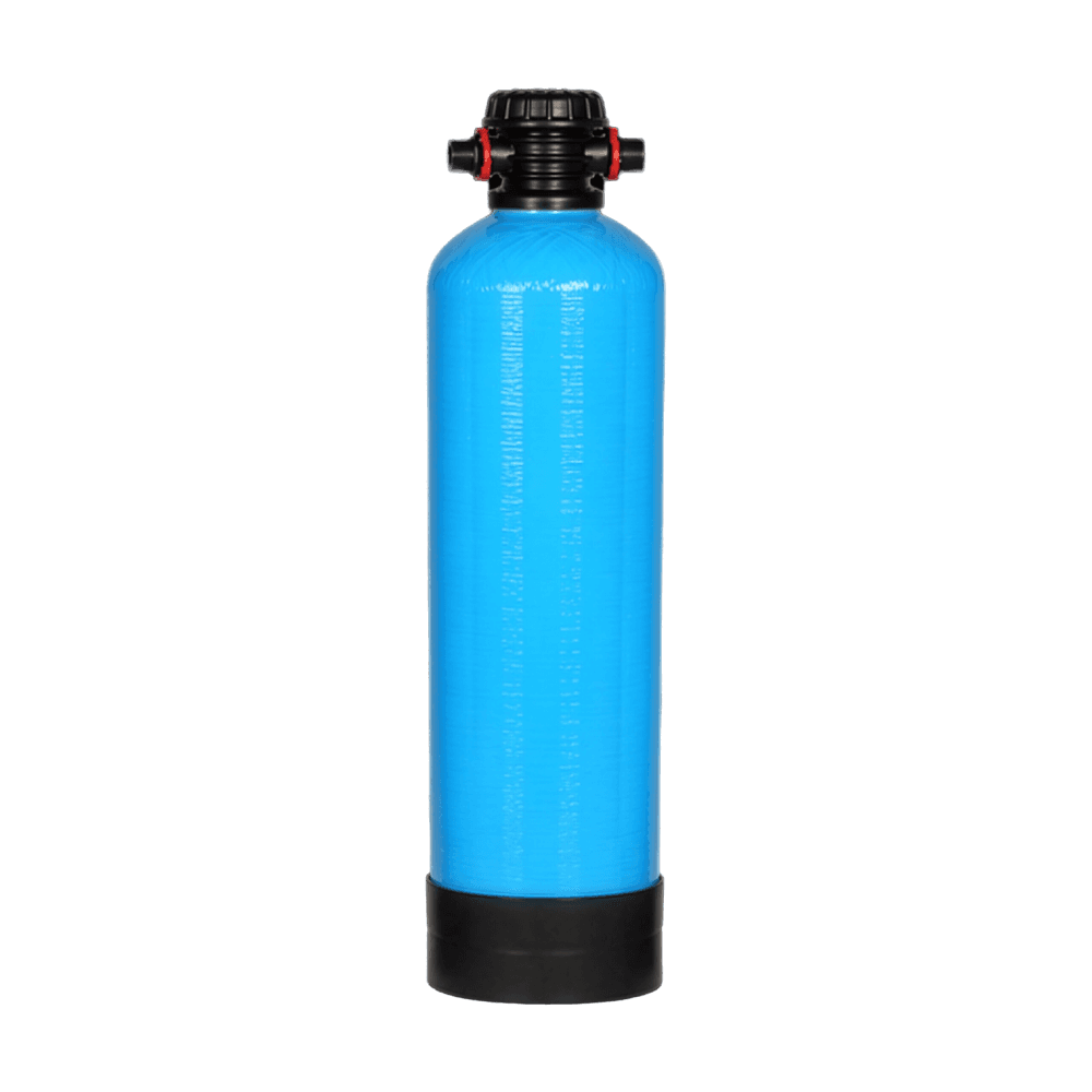 AQMOS Vollentsalzungspatrone 9x35 – GFK-Druckbehälter 30 L mit Stecknippel