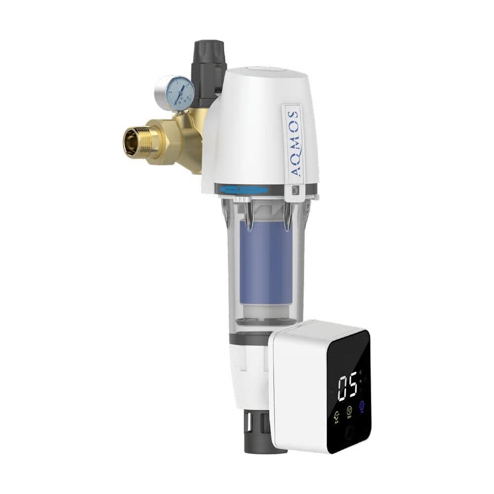 AQMOS Rückspülfilter 1″ mit Druckminderer und Manometer