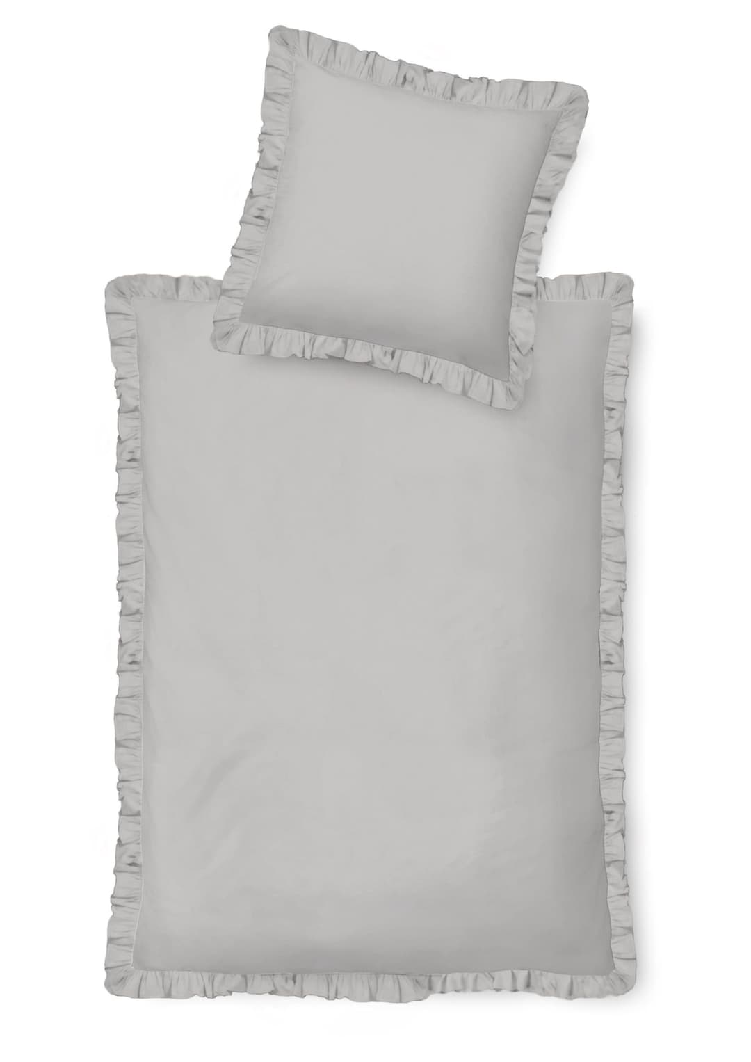 Inspiration Home Renforce-Bettwäsche "Rüsche"