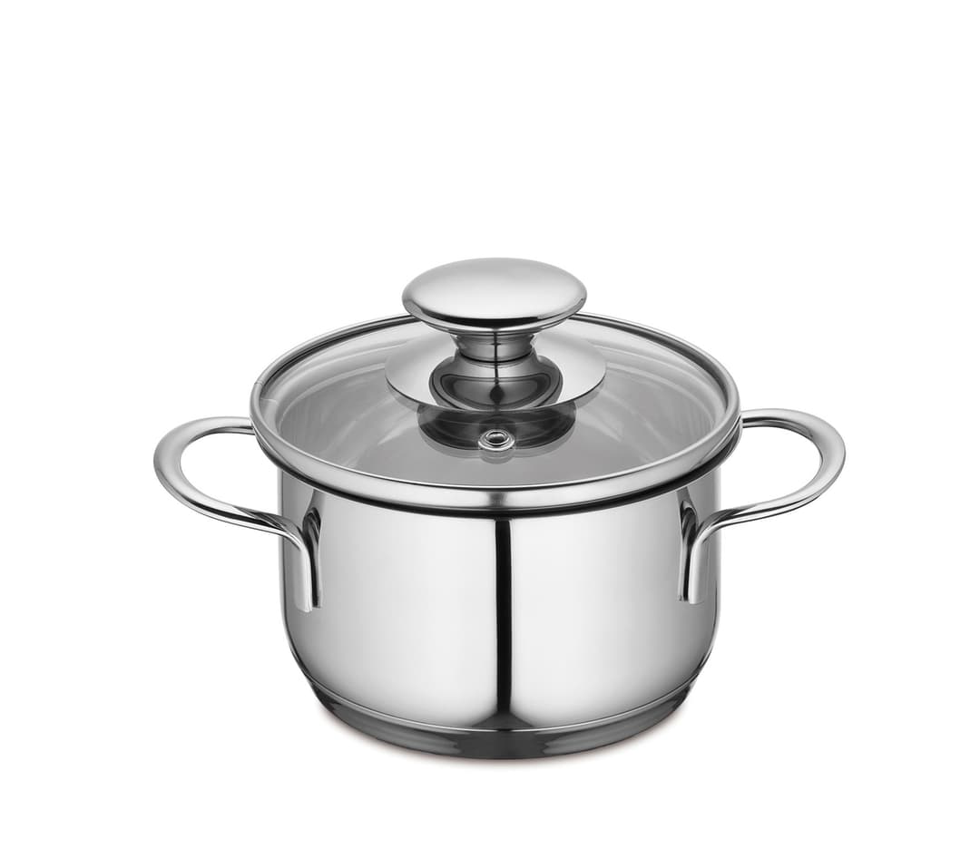 Küchenprofi Kochtopf mit Glasdeckel 12cm